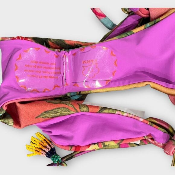 FARM Rio Ombre Forest Bikini Bottoms Size Large - Picture 4 of 5